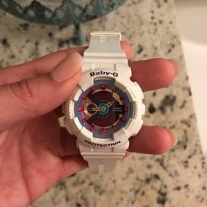 White baby g shock